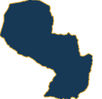 Silueta geográfica del Paraguay